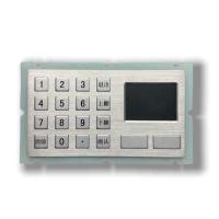 IP65/IK07 Résistant à l'eau/à la poussière clavier industriel en acier inoxydable intégré à l'interface USB TouchPad Panneau arrière monté