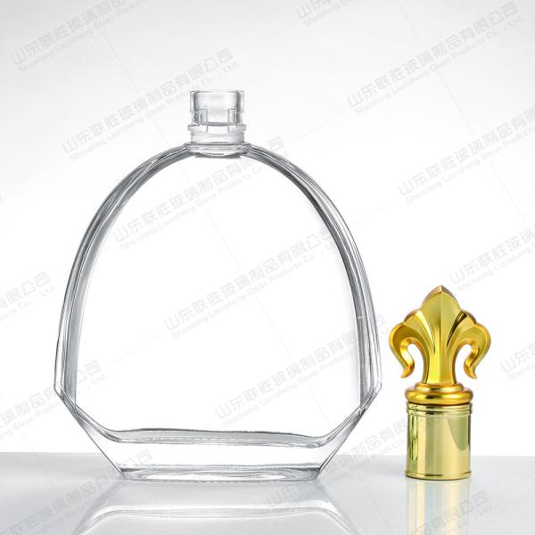 Decanter de vidro transparente Xo garrafa de uísque de conhaque para embalagens de bebidas 750 ml 800 ml