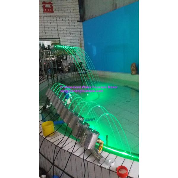 Super Mini Glass Light Water Fountain Equipment Jet LED RGB Lighting DN15 Inlet