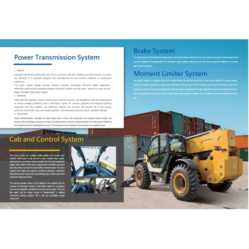 4WD Agricultural Construction Machinery with Discount Price, 2.5ton 7m New Telescopic Forklift Xc6-3514K Telehandler for Sale