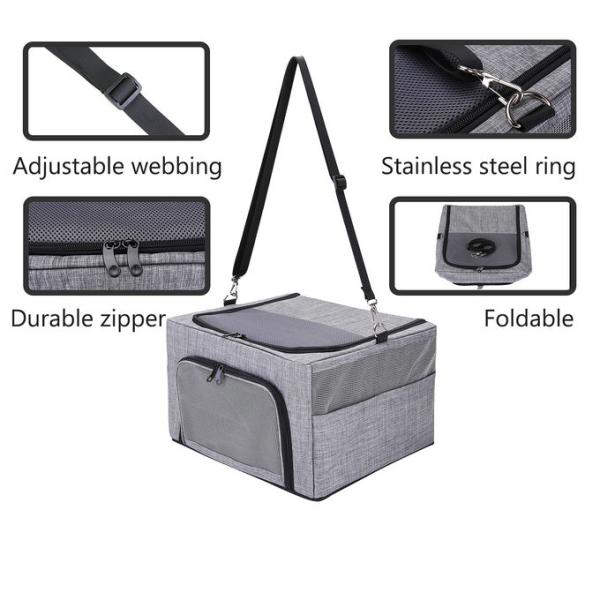 Коробка собаки сетки Оксфорда несущей перемещения любимца ремня безопасности на открытом воздухе Breathable