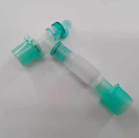 Disposable Breathing Circuit Extension Tube with Expandable Feature Anti-Kink L-shaped Design for Superior Infection Control