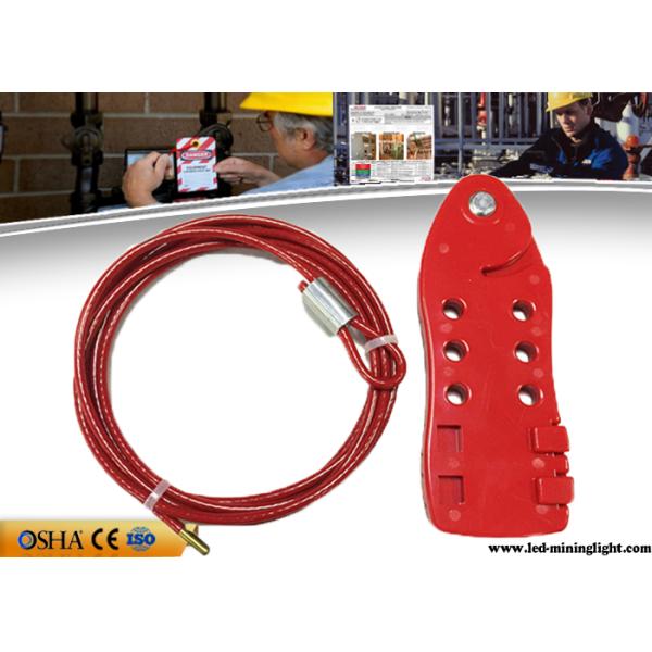 Red Cable Lock Out PC Body Stainless Steel Cable 4 Pieces Padlocks Available