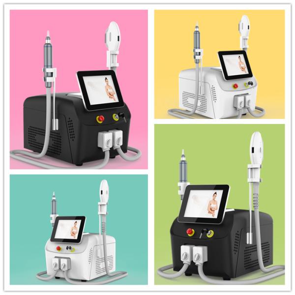 2 In 1 IPL Skin Rejuvenation Equipment , Nd Yag Laser Tattoo Removal Machine