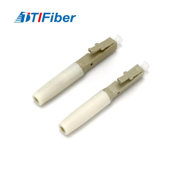 Соединитель мультимодного соединителя волокна LC UPC быстрого пластиковый быстрый для решения FTTH