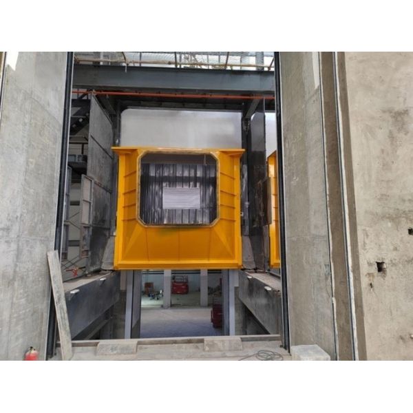 Medium-sized Mobile Vertical Direct Compression   Solid   Refuse Trash Waste Refuse Garbage Station