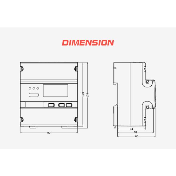 EM537 CT O serie 0-3000A/330mV INDUSTRIAL 3 phase kWh meter MULTI FUNCTION RS485 MODBUS RTU smart energy meter