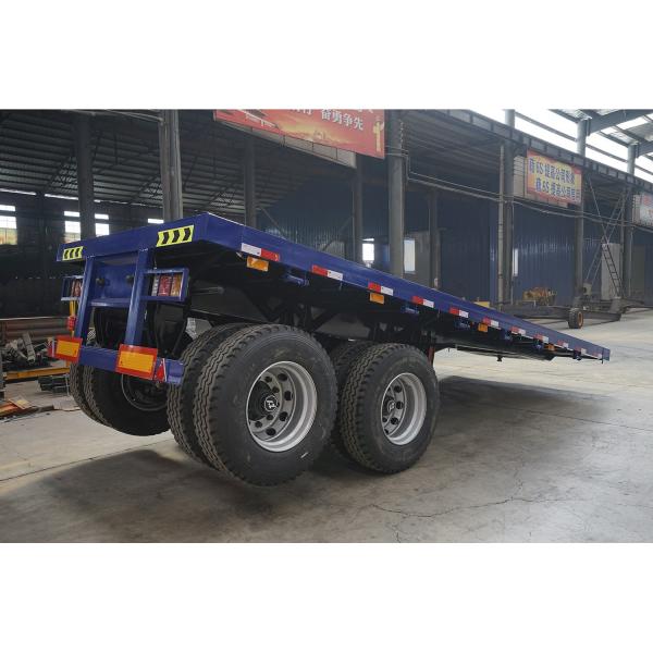 Общая механическая подвеска 2 оси Платформенный трейлер Плоская кровать Полуприцеп WEORES6641A