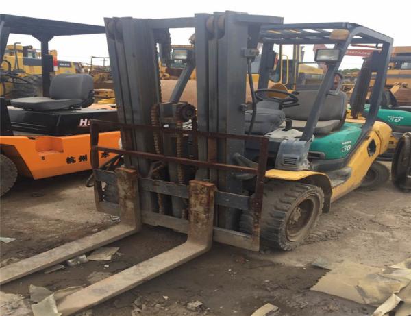 Used Manual Komatsu Japan Forklift FD30-17/FD3016/FD30 3 ton Forklift With 3 stages And Cheap Price For Sale