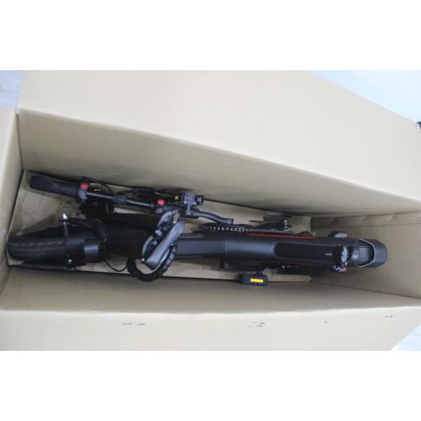 Foldable Electric Bicycle Leather Soft Seat , Collapsible Electric Bike City e Cycle