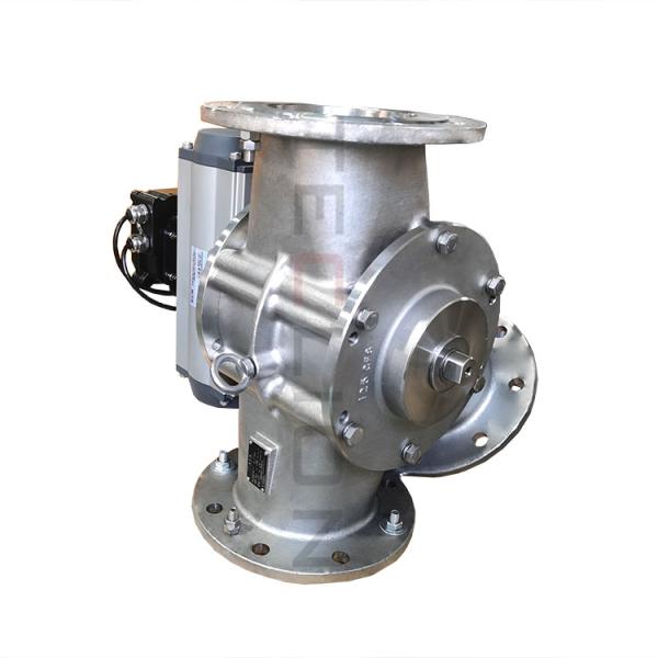 Industrial Electric 3 Way Gravity Diverter Flap Valve For Chemical Industry