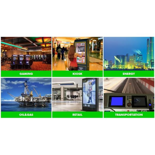 Полный тип снабжения жилищем держателя панели экрана касания 1920×1080 ПК панели ХД промышленный