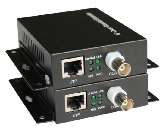 IP по коаксиальному расширителю 10/100 Mbps 1,5 км 1 Ethernet и 1 BNC порт по коаксиальному кабелю