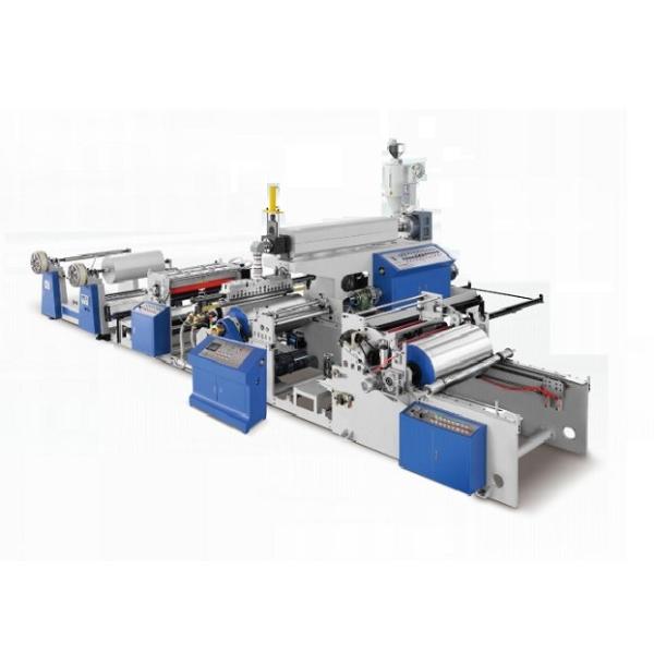 Double machine de revêtement de film de stratification d'extrusion avec l'