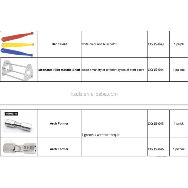 Dentista Pliega de paso Plier Ortodoncia RMO Forcepciones con bucle vertical 1MM 2MM 3MM