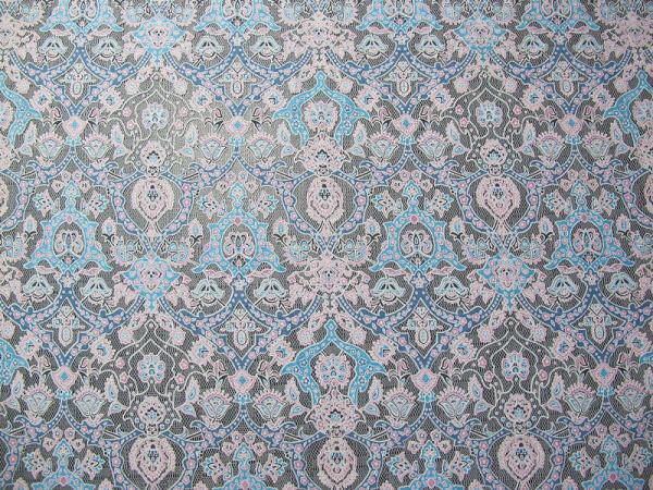 Colored Cotton Floral Polyester Lace Fabric Burnout Allover Lace for Lady Garment(CY-DK0040)