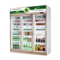 Congélateur en verre de porte d'humeur de gaz du système de refroidissement R404a de fan avec l'appareil de chauffage 600w