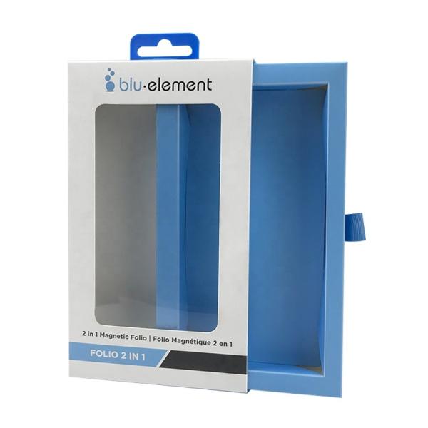 Caja de embalaje personalizada de caja de teléfono móvil barata con logotipo de impresión de ventanas de PVC Caja reciclable