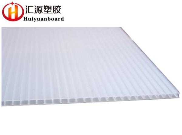 Custom Flame Retardant White Corrugated Plastic Sheets 180GSM