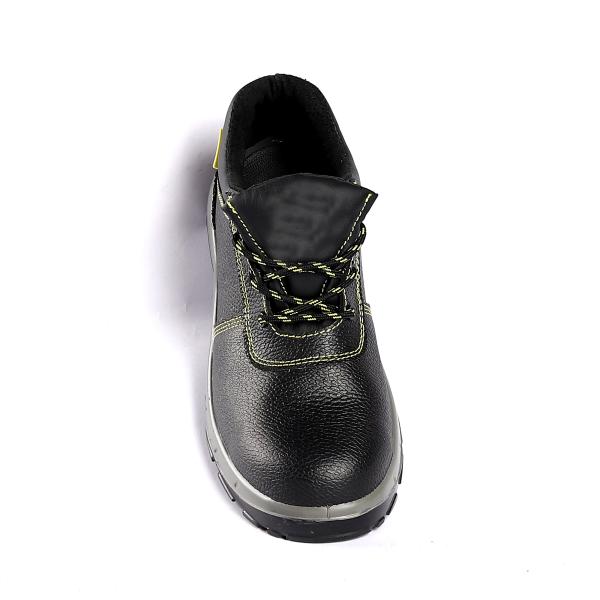 EVA Midsole Material Genuine Leather Upper Steel Toe Safety Shoes for Work