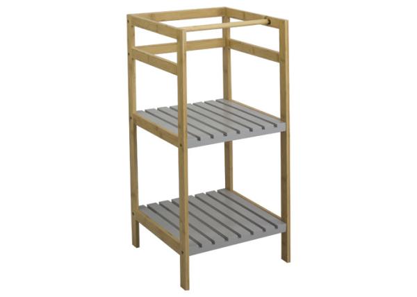 Space Saving Height 72cm Depth 33cm Bamboo Bathroom Rack Shelves Organizer