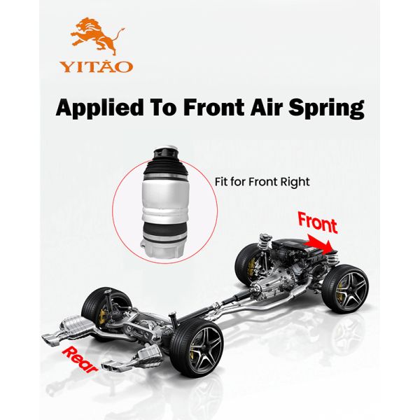 Front Right Air Suspension Spring Replacement For VW Touareg Porsche Cayenne 7P6616040K