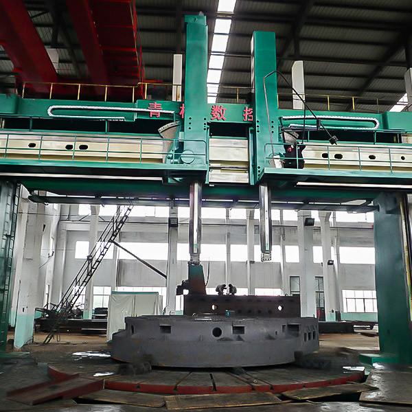 CK52100 Machine à tour CNC verticale lourde de 10 m de diamètre tournant double tourelle Siemens 828D 250 tonnes de capacité