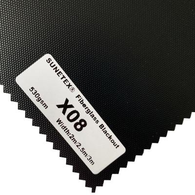 3Ply PVC 1 Ply 100% Fiberglass Fire-proof Blackout Fabric Motorized Blinds Fabric For Window Treatment