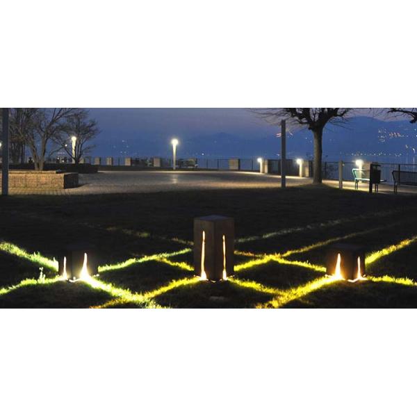 Украшение искусства вырезывания лазера привело освещать свет пала Corten стальной ржавый