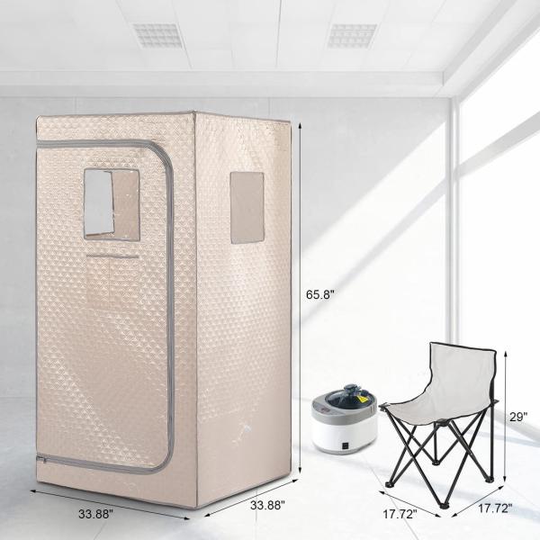 Waterproof Cloth Full Size Portable Steam Sauna Tent 1500W For Relax