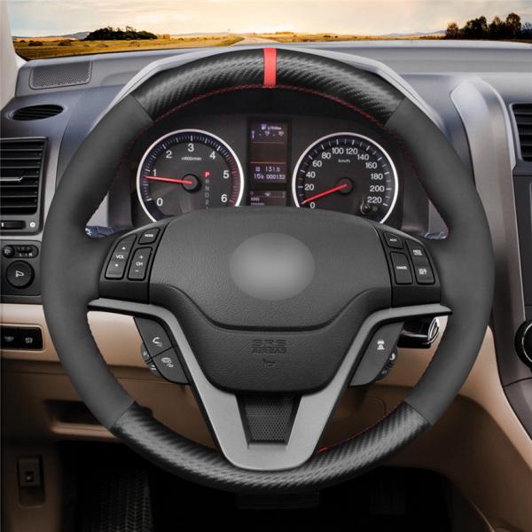 Artificial Leather Orange Steering Wheel Cover for Honda CR-V CRV 2007 2008 2009 2010 2011