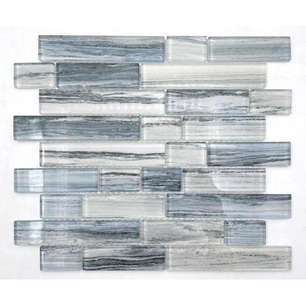 Yellow Iridescent Small Chips Glass Mosaic Mix Stone