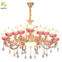 Dormitorio simple Crystal Hall Chandelier de la atmósfera de la lámpara de lujo del hogar LED