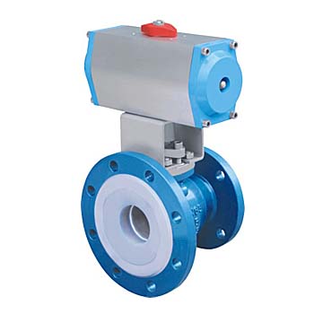 PFTE Lined Ball valve Butterfly valve check valve  stop valve Fluorine lined pipe fittings for Acid Chemical Tank