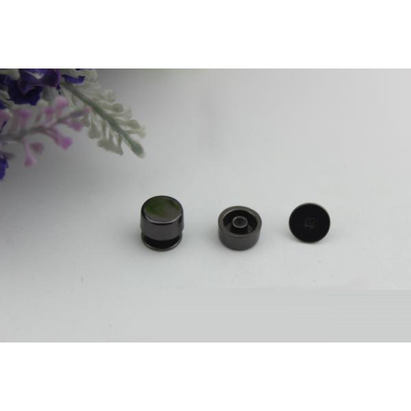 Luggage leather hardware accessories full copper gold color 9 mm round metal rivet nails with screws