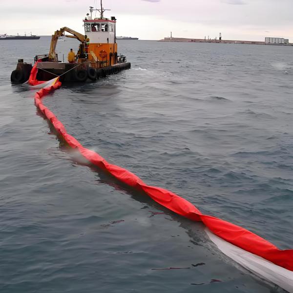 Erosion Control Silt Curtain 25% Elongation 60-130KN/m Tensile Strength PVC / Rubber Material