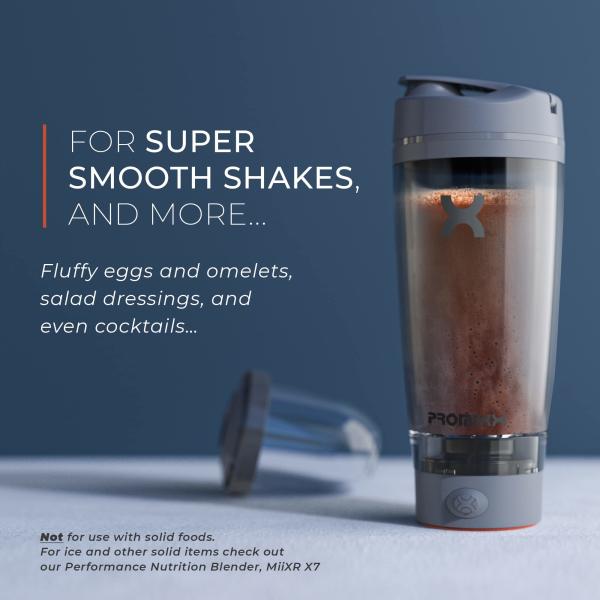 Rechargeable Shaker Bottle Powerful for Smooth Protein Shakes 20oz Cup BPA Free Battery Powered