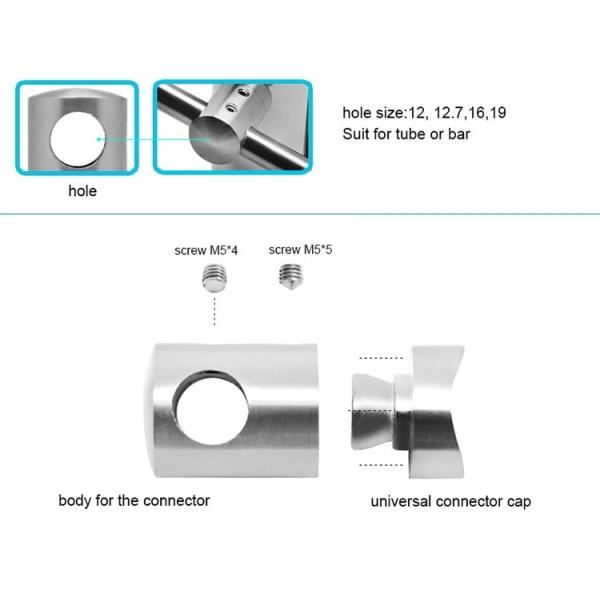 Iso9001 16mm 90 Degree Stainless Steel Pipe Railing