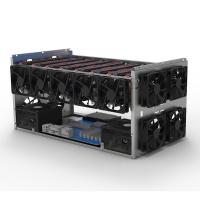 グラフィックは暗号の硬貨8gpu Ethereum ETH鉱山フレームの装備の外気積み重ね可能なGPU抗夫のシャーシ8つ包装する