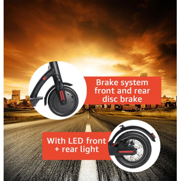 250W 2 Wheel E Scooter , Folding 8.5 Inch Mini Electric Scooter Max Speed 30km/H