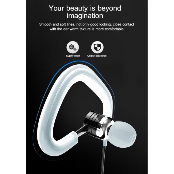 Flexible Acoustic Clear Tube Microphone Two Way Radio Headset for Black Walkie Talkie