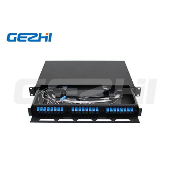 Slide Withdrawable 24 Cores 1U Rack Mount Optical Distribution Frame ODF