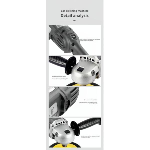 Электрический полирующий инструмент 180 мм с постоянной скоростью электрический автомобильный полировщик