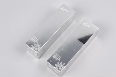 Recycled Paper Medicine Packing Box Glossy Laminating Surface Silver Color