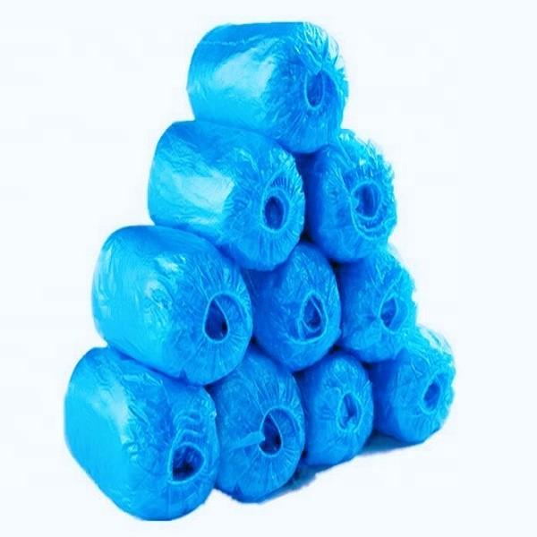 Anti Virus Durable Blue Plastic Shoe Covers , Hospital Shoe Covers Environmental Friendly