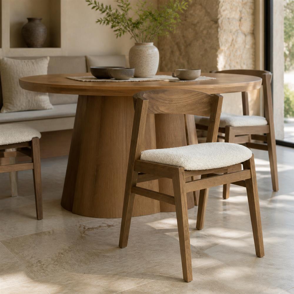 Curved Wood Back Dining Chair CYC-028