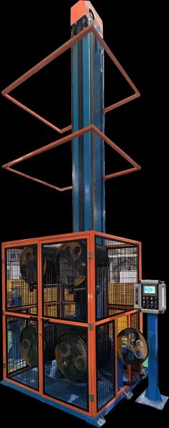 High Capacity Vertical Cable Accumulator for Continuous Production