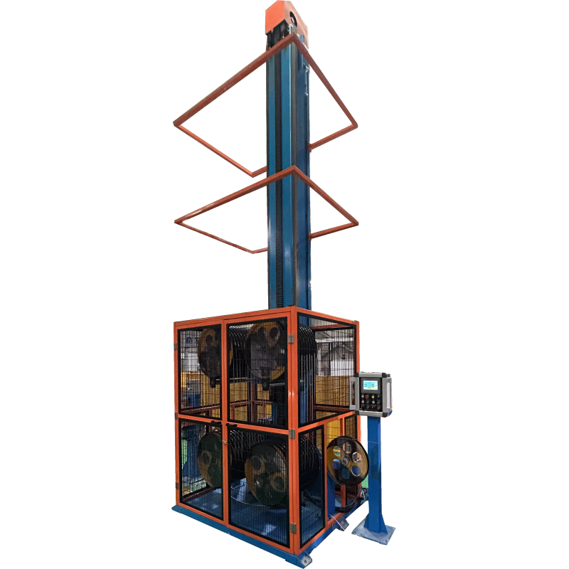 Vertical Heavy-duty Wire Accumulator with 50-185m Accumulation Length and 15-200N Tension Range
