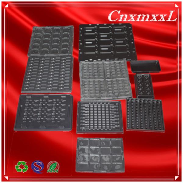 Antistatic ESD PCB thermoforming vacuum PS PVC black plastic blister tray