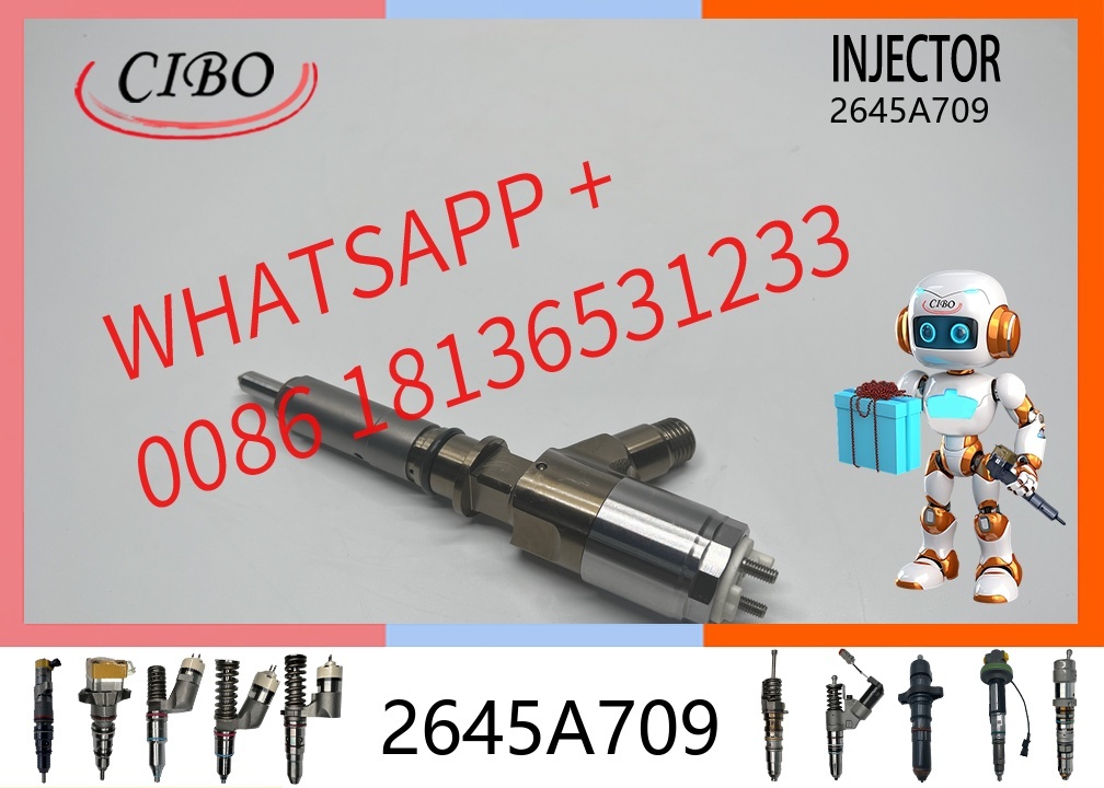 original Common Rail Diesel Fuel Injector 2645A709 10R-7668 320-0680 for  C6.6 C6.4 320D Excavator Perkins 1106D Engine Replacement Parts original new injector